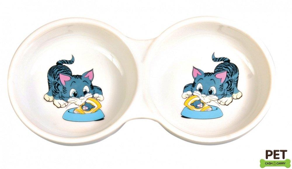 Trixie Kedi Mama Su Kabı, Porselen 2X0,15Lt