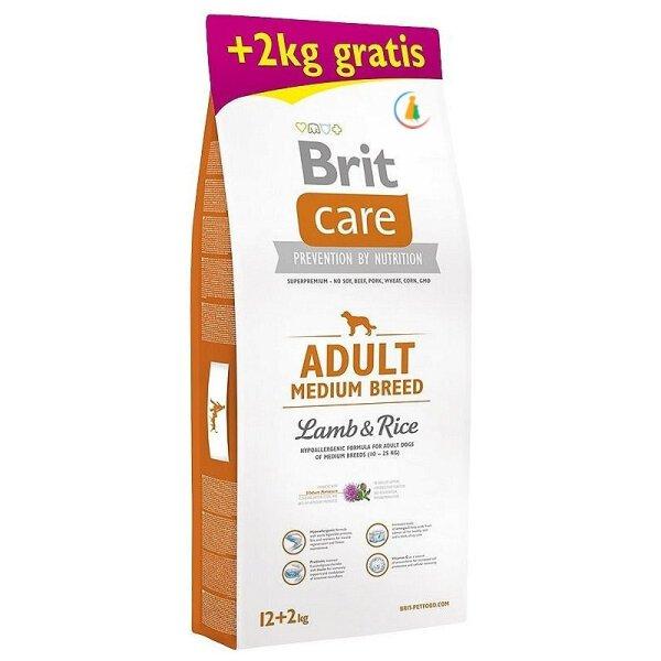 Brit Care Adult Medium Kuzu Etli Ve Pirinçli Orta Irk Yetişkin Köpek Maması 12 Kg (2 Kg Hediyeli)