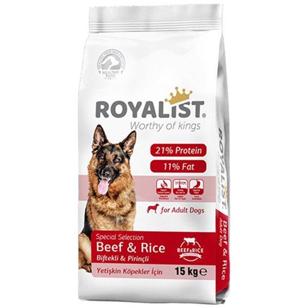 Royalist Special Selection Biftekli ve Pirinçli Yetişkin Köpek Maması 15 Kg
